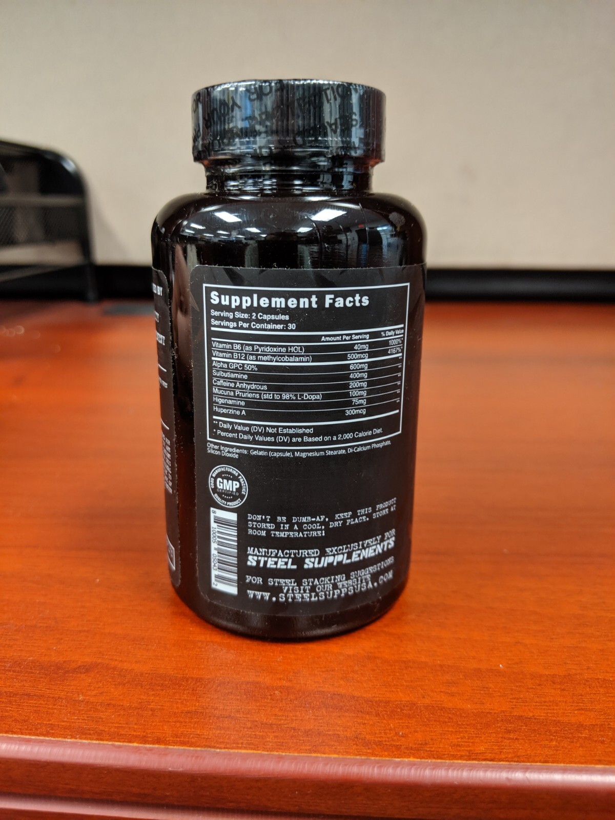 Steel Supplements Focused-AF Pre-Workout / Strength / Energy / Focus / Nootropic