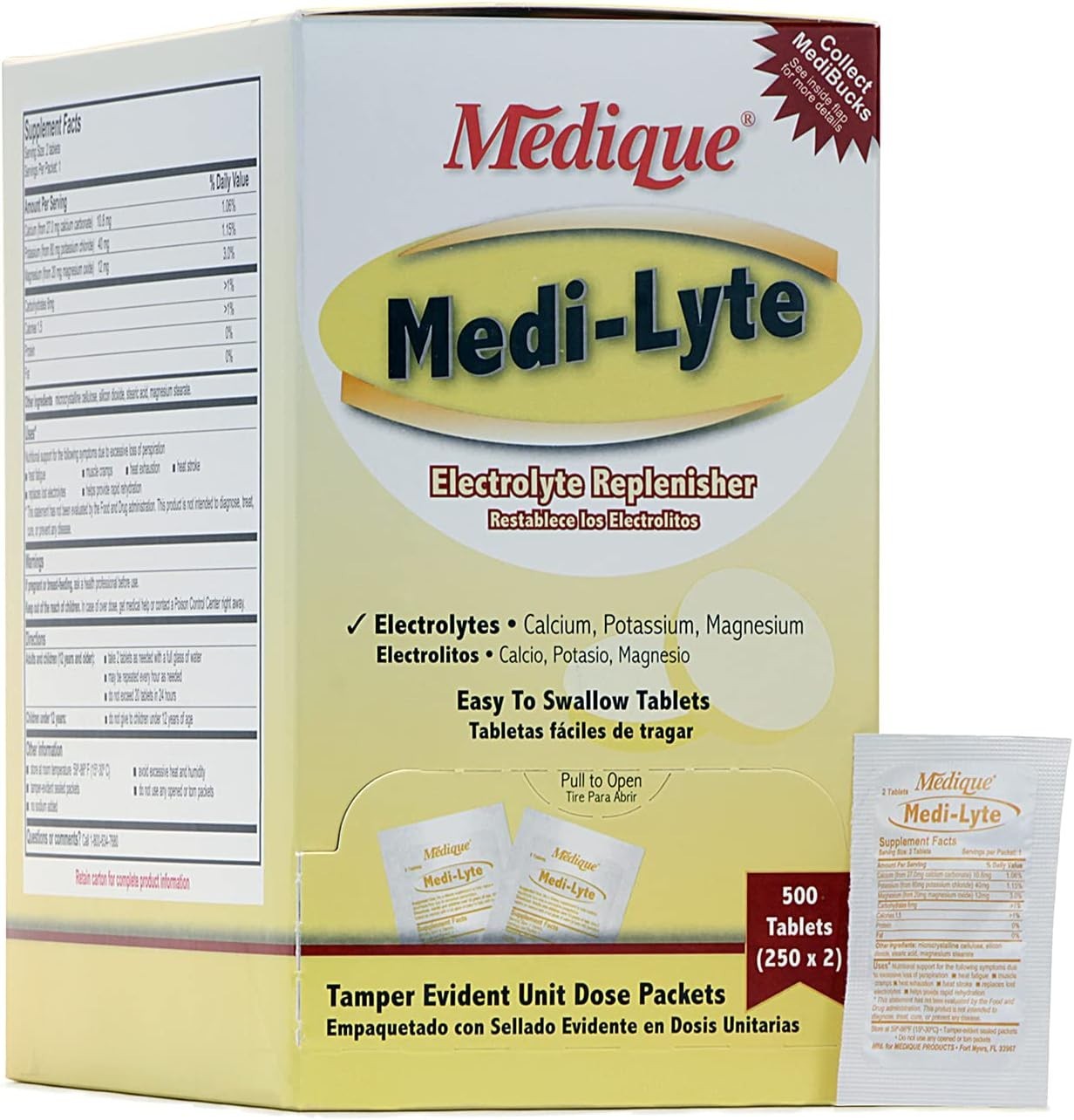 1000 Electrolyte Pills Tablets First Aid Emergency Camping Survival Refill Kits
