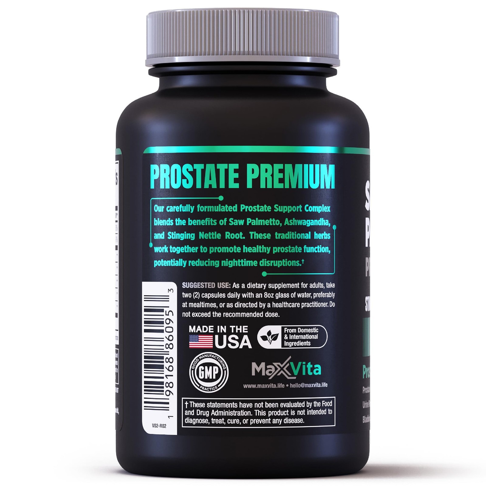 MaxVita Prostate Premium – Saw Palmetto for Men, 60 Count (Pack of 1)