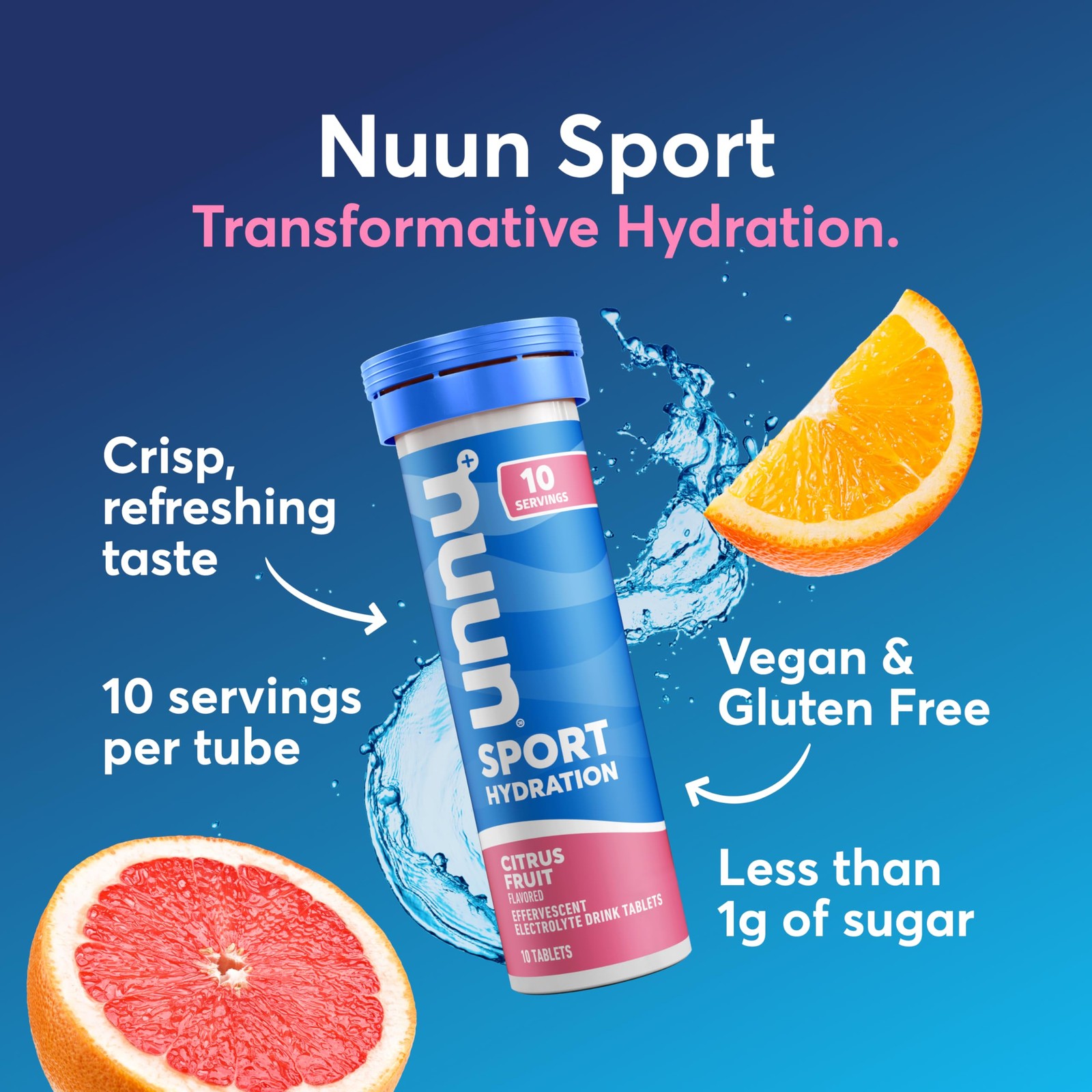 Sport Electrolyte Tablets for Proactive Hydration, Mixed Flavors, 4 Pack (40 Ser