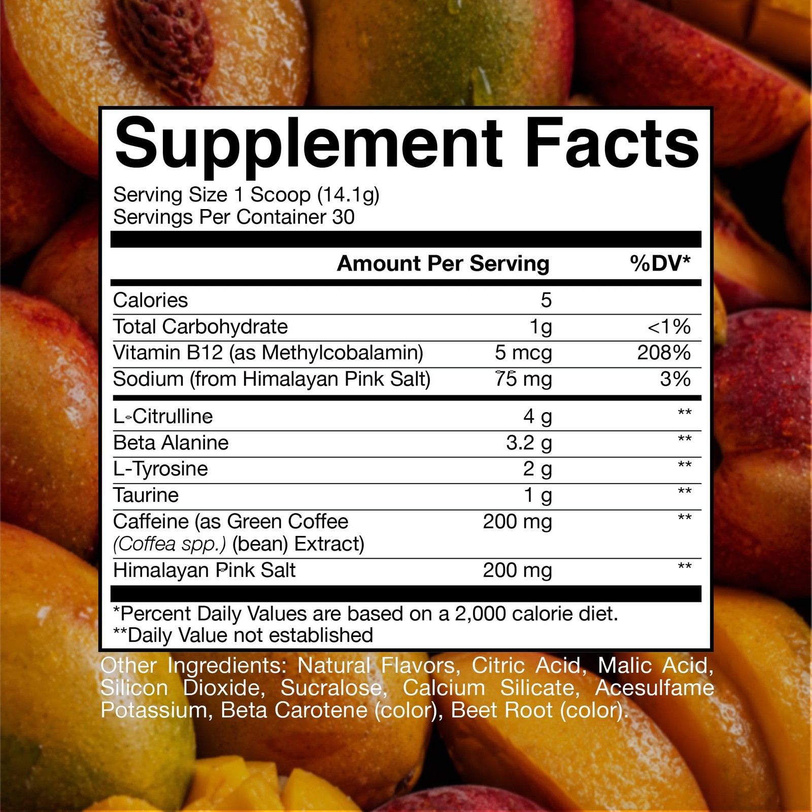 RAW Nutrition – Essential 14.9 Ounce (Pack of 1), Peach Mango – 30 Servings