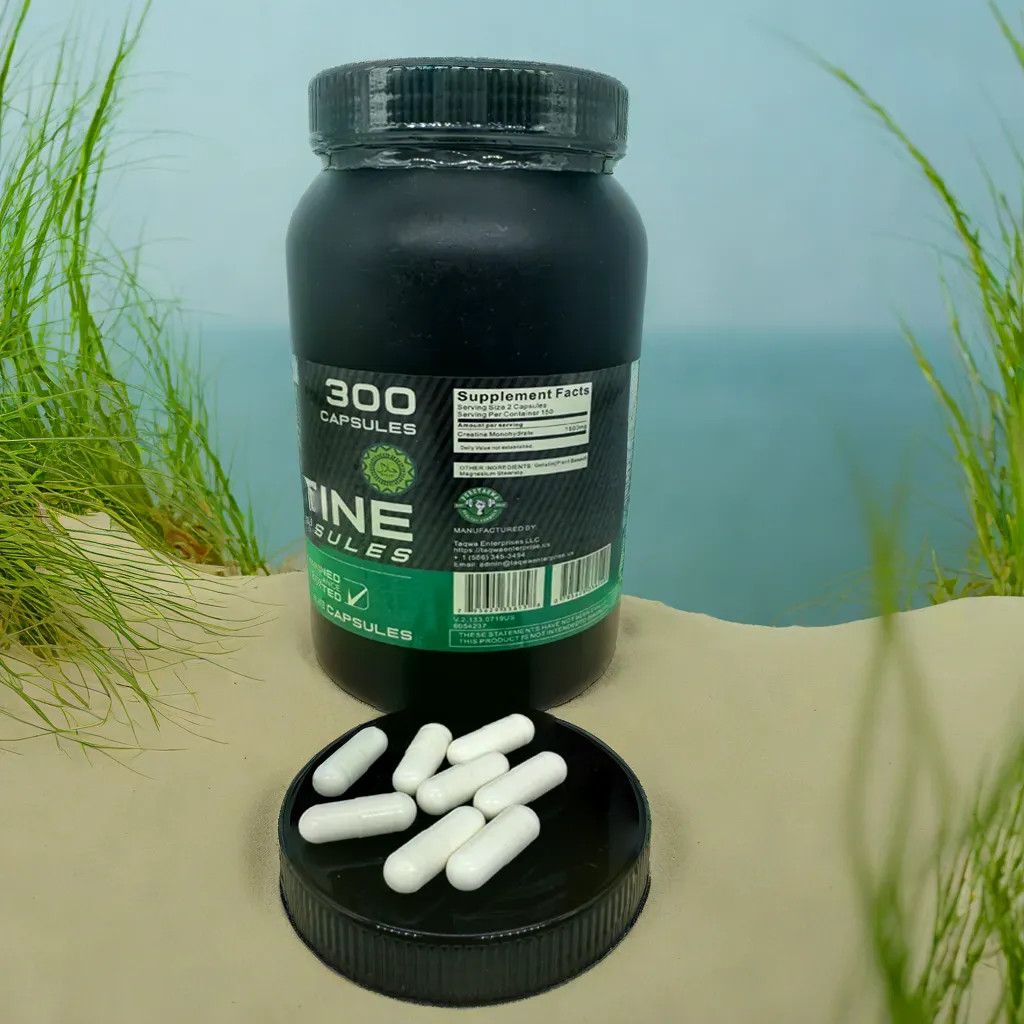 Creatine Monohydrate Capsules – Muscle Growth & Energy Boost – 100% Pure