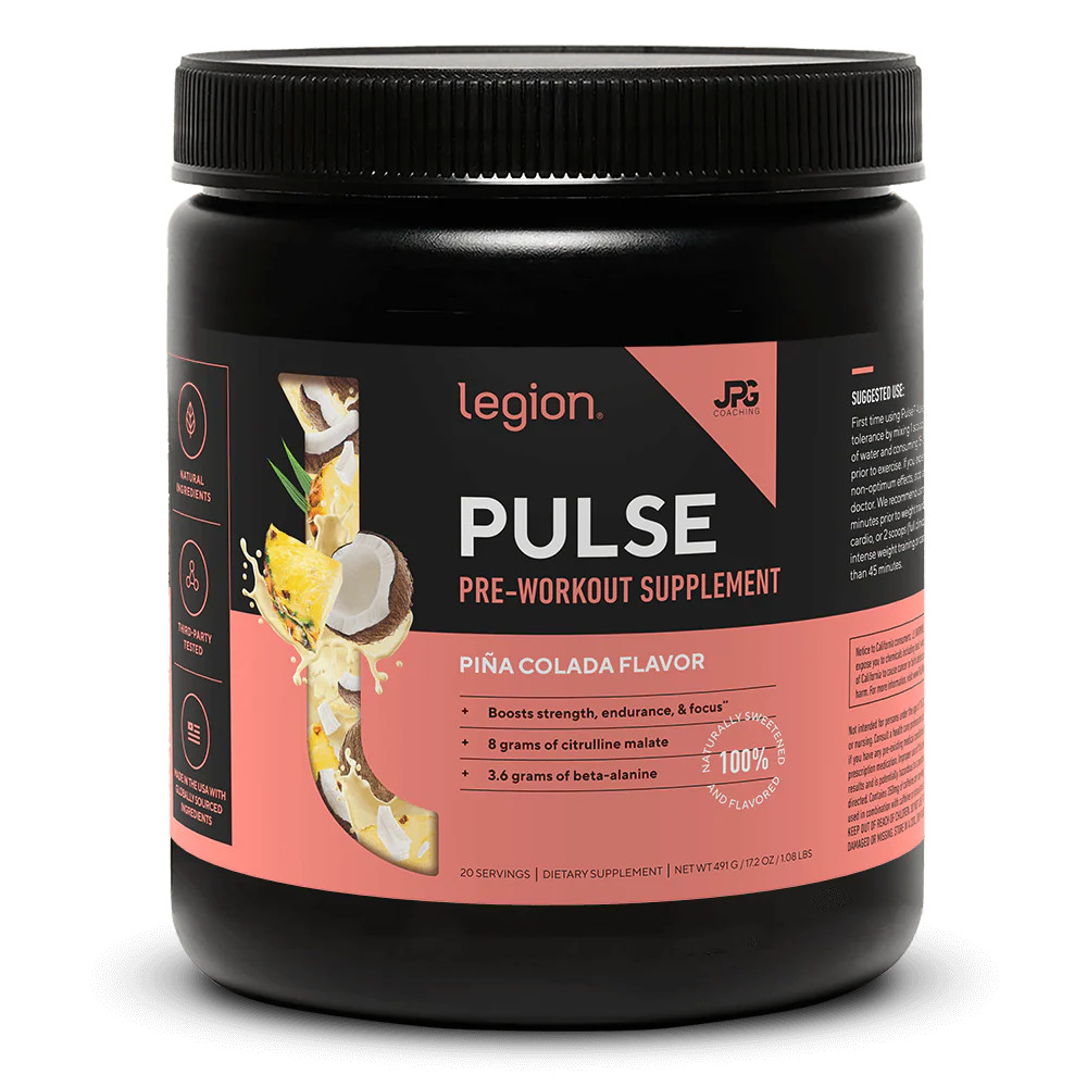 Pulse Pre-Workout Supplement Naturally Sweetened And Flavored