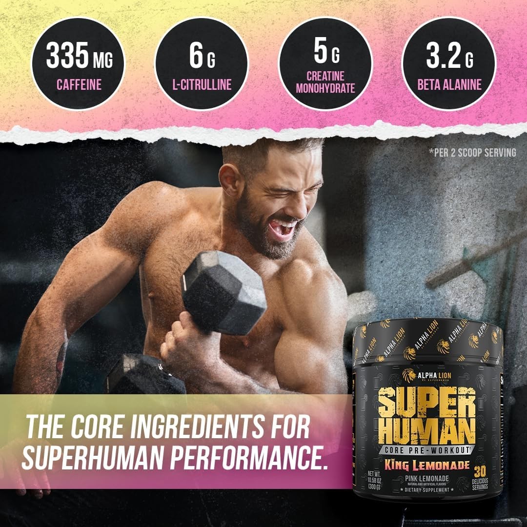 Core Pre Workout with Creatine for Performance, Beta Alanine for Muscle, L-Ci…