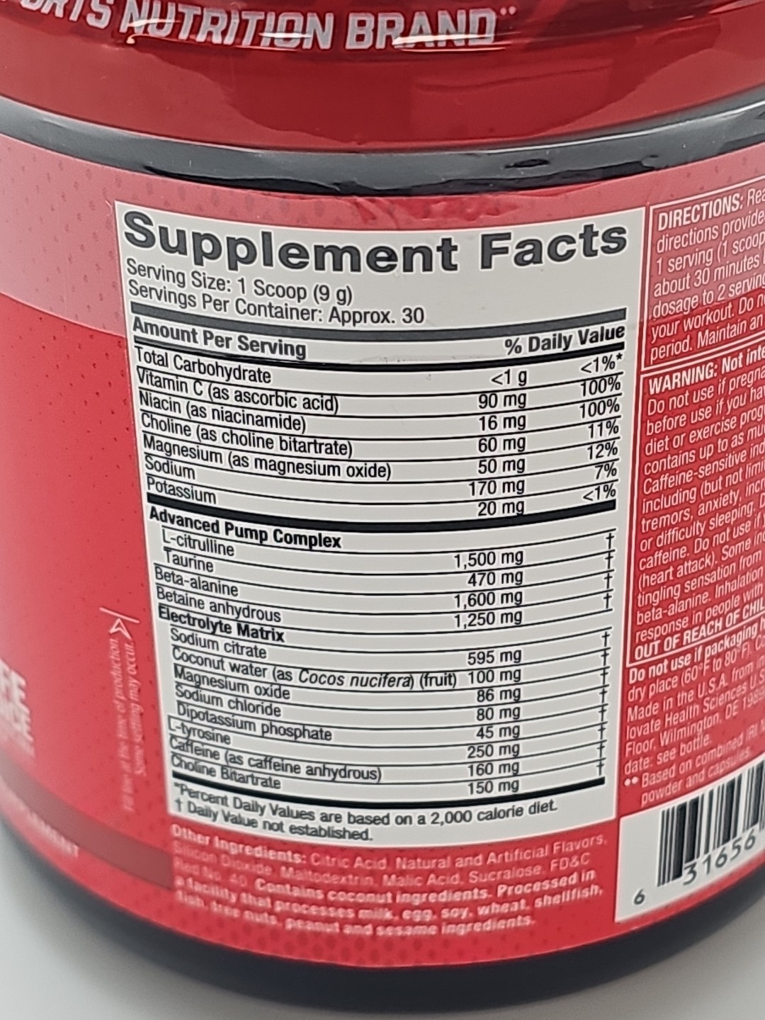 Pre-Workout Explosion 2.0, Fruit Punch, 9.52 oz (270 g) Exp 06/27