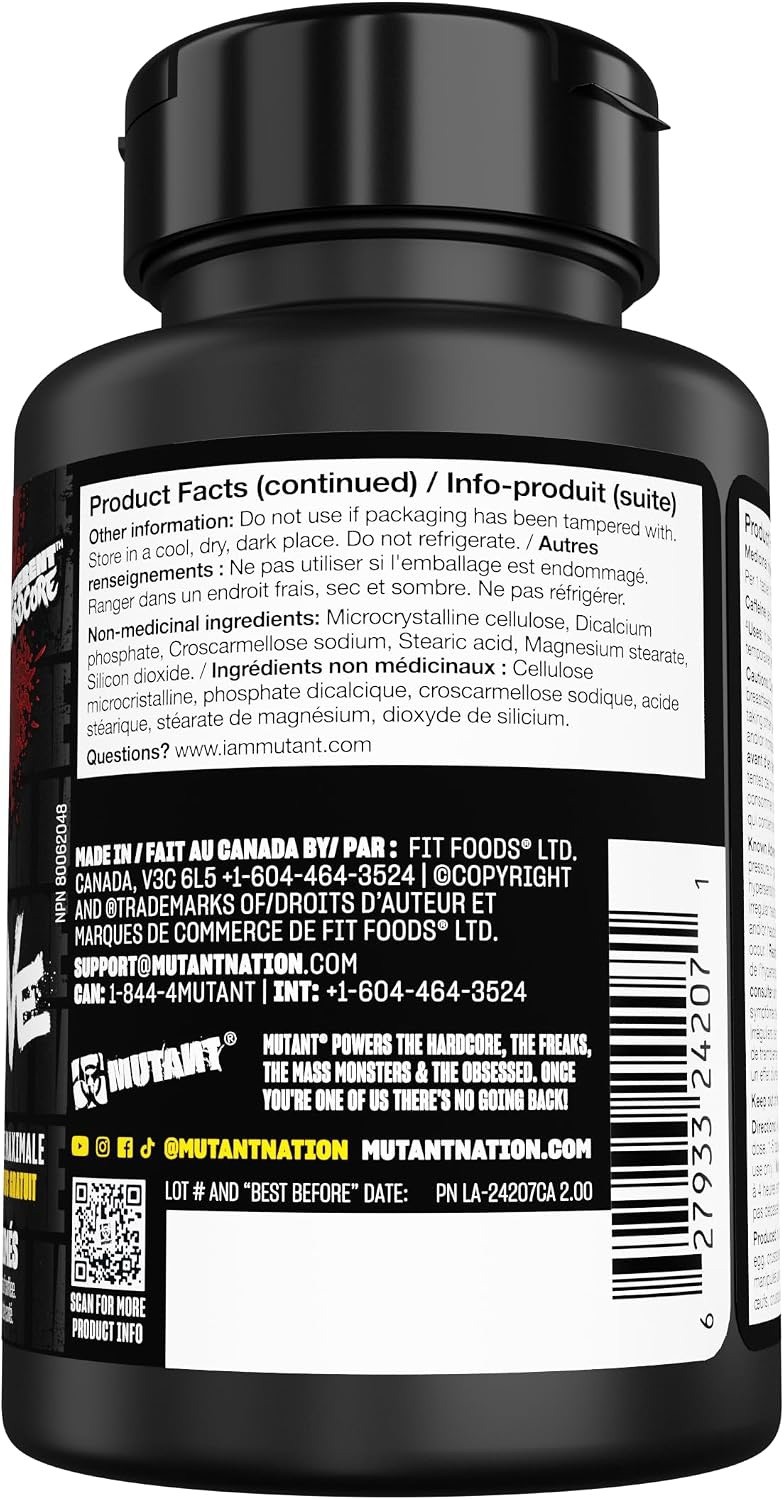 Mutant Caffeine 200mg Tablets – 240 | Canadian Made