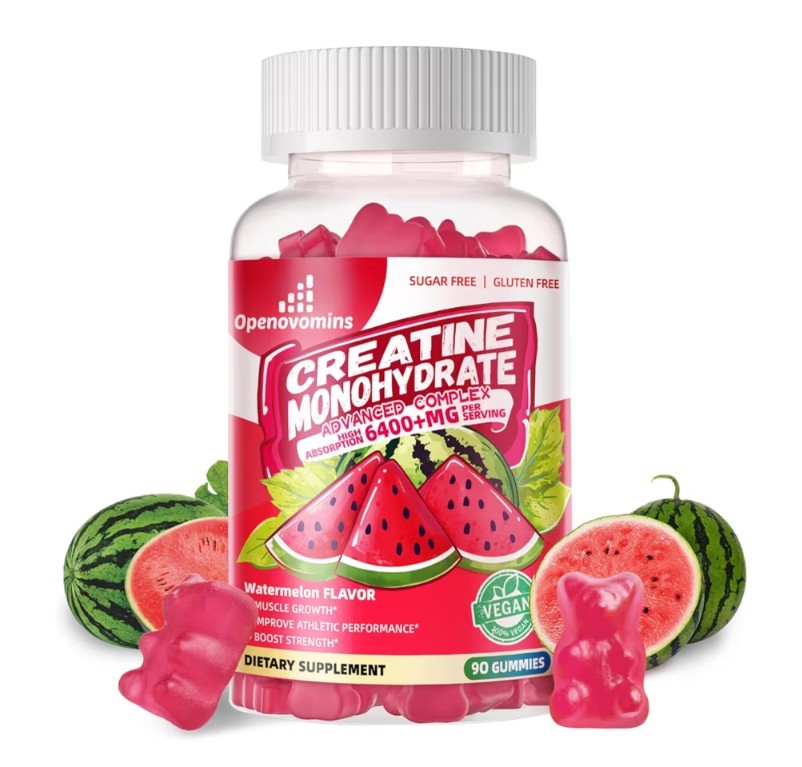 Creatine Monohydrate 6400+MG Watermelon Flavor 90 Ct Gummy