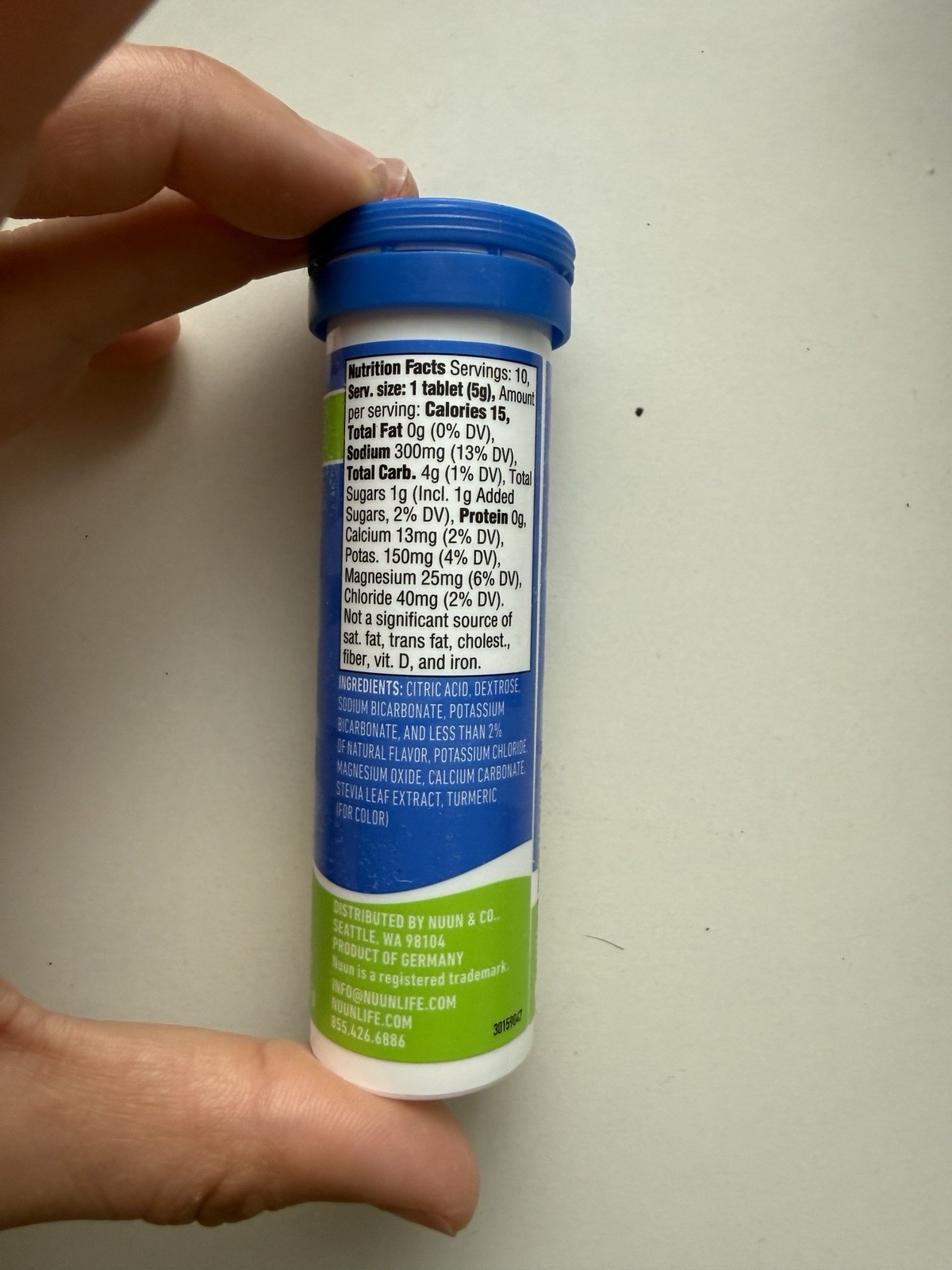 2ct, Nuun Sports Hydration Electrolyte Tablets, Lemon Lime -Exp 10/2026