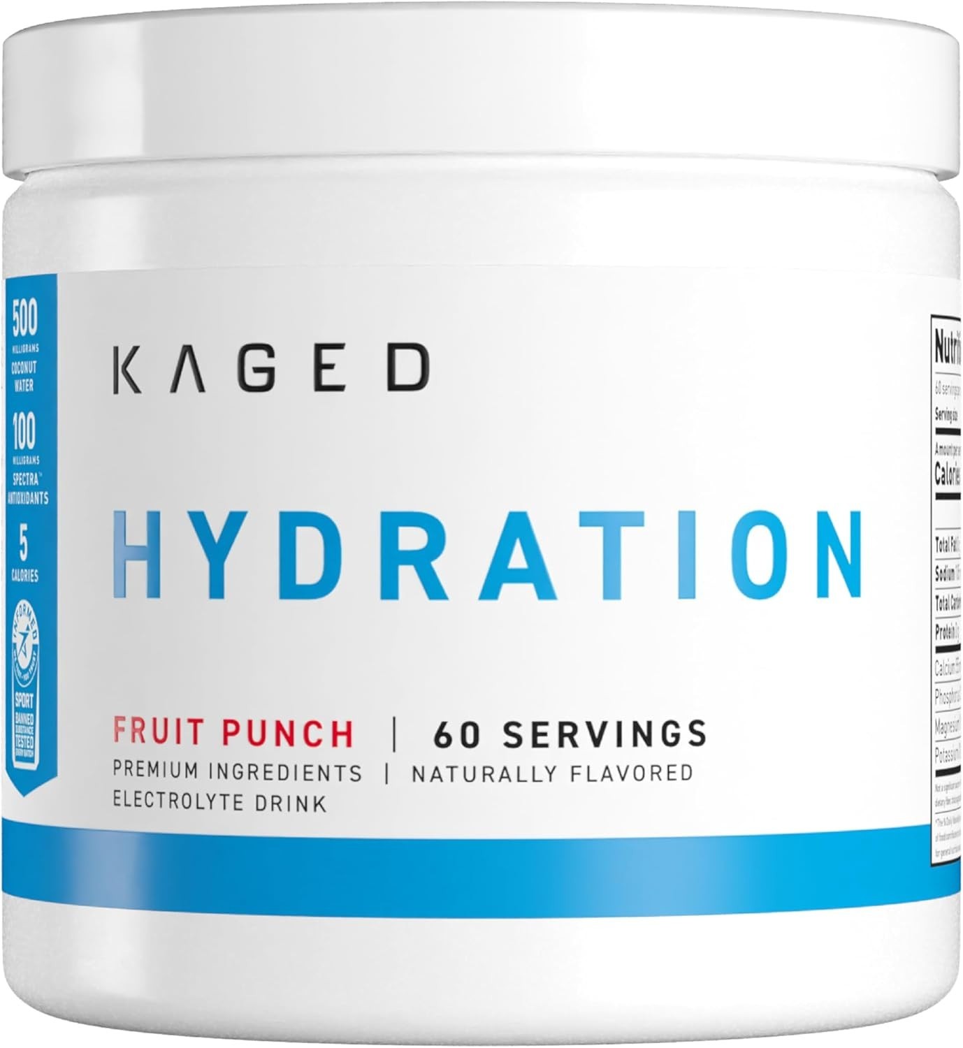 Electrolyte Hydration Powder for Enhanced Performance – 60 Servings, Fruit Punch