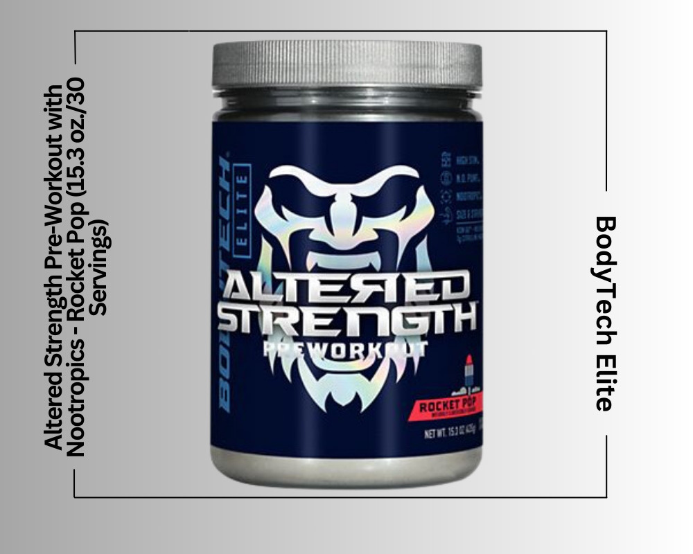 Altered Strength Pre-Workout with Nootropics – Rocket Pop (15.3 oz./30 Servings)