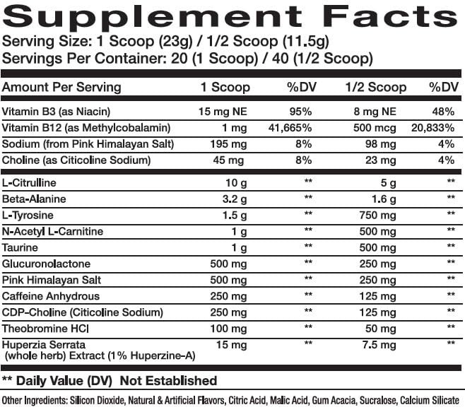 Pre-Workout Supplement – MVPRE 365 Monkey Punch Flavor, Energy Boost & Focus