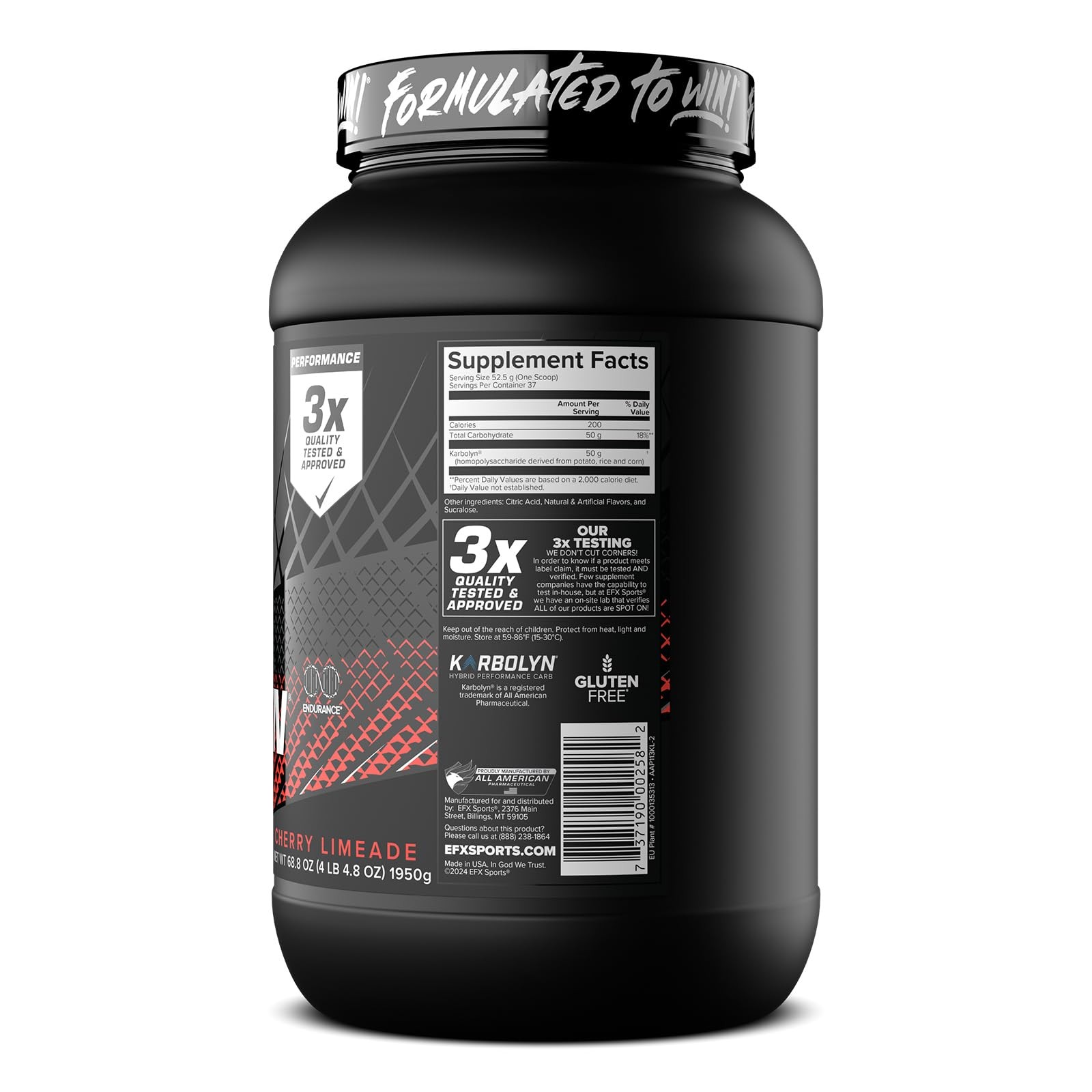 EFX Sports Karbolyn Fuel | FastAbsorbing Carbohydrate Powder | Carb Load, Sus…
