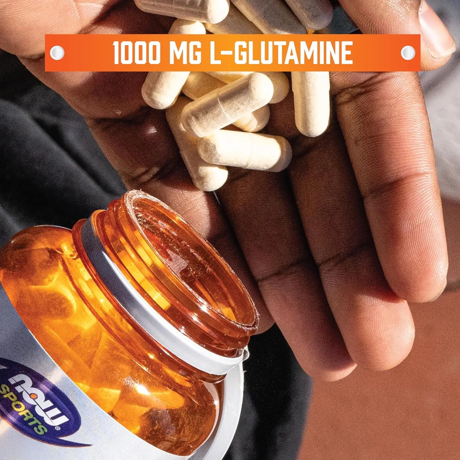NOW Foods L-Glutamine Double Strength 1000 mg., 120 Capsules