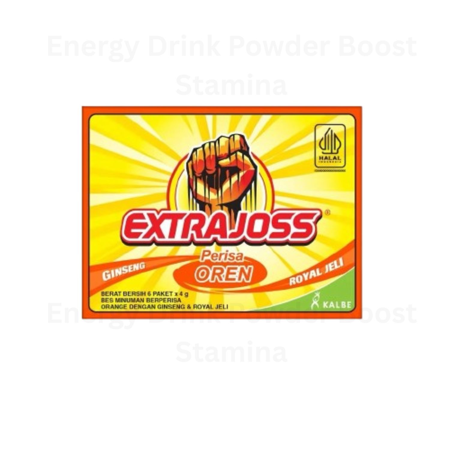 EXTRA JOSS Active Flavour 10 Box (60 Sachets) Energy Drink Powder Boost Stamina