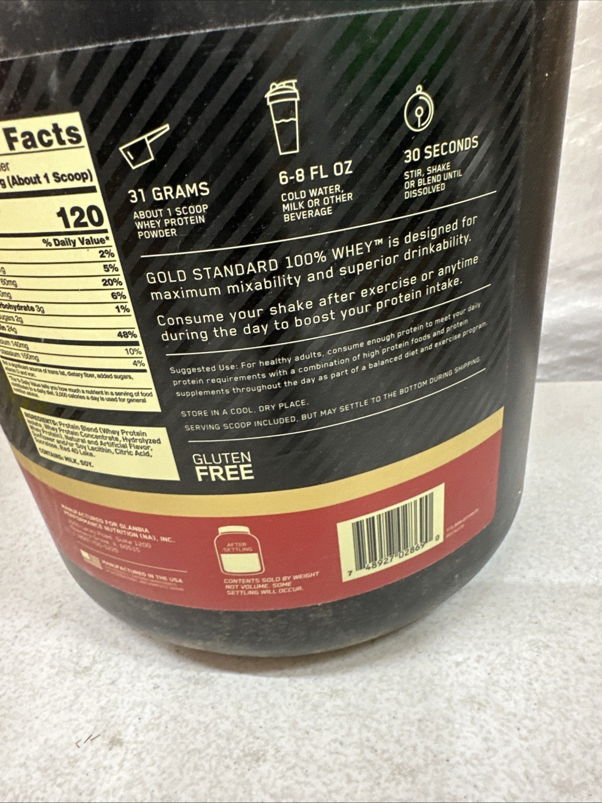 OPTIMUM NUTRITION GOLD STANDARD 100% WHEY™ PROTEIN 5LB Muscle Support & Recovery