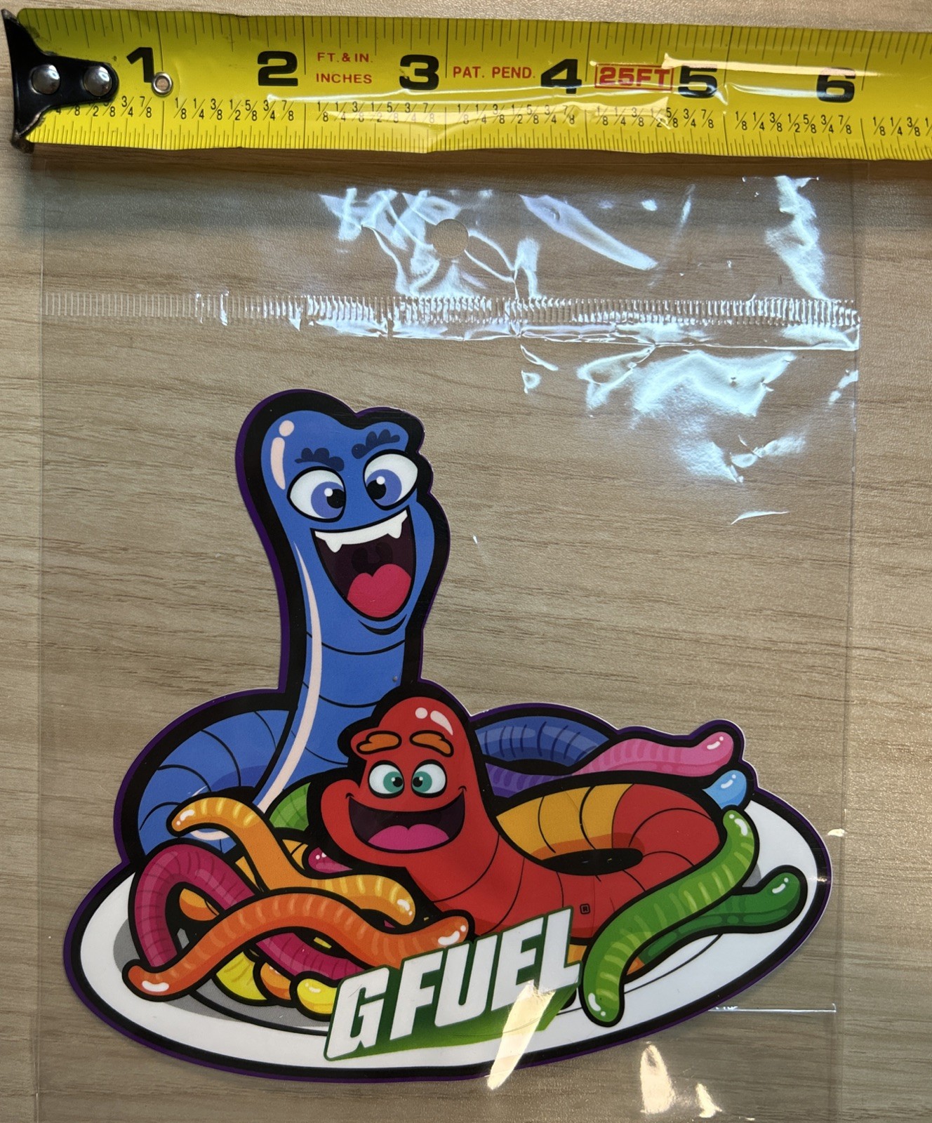 Gfuel Gummy worm Sticker