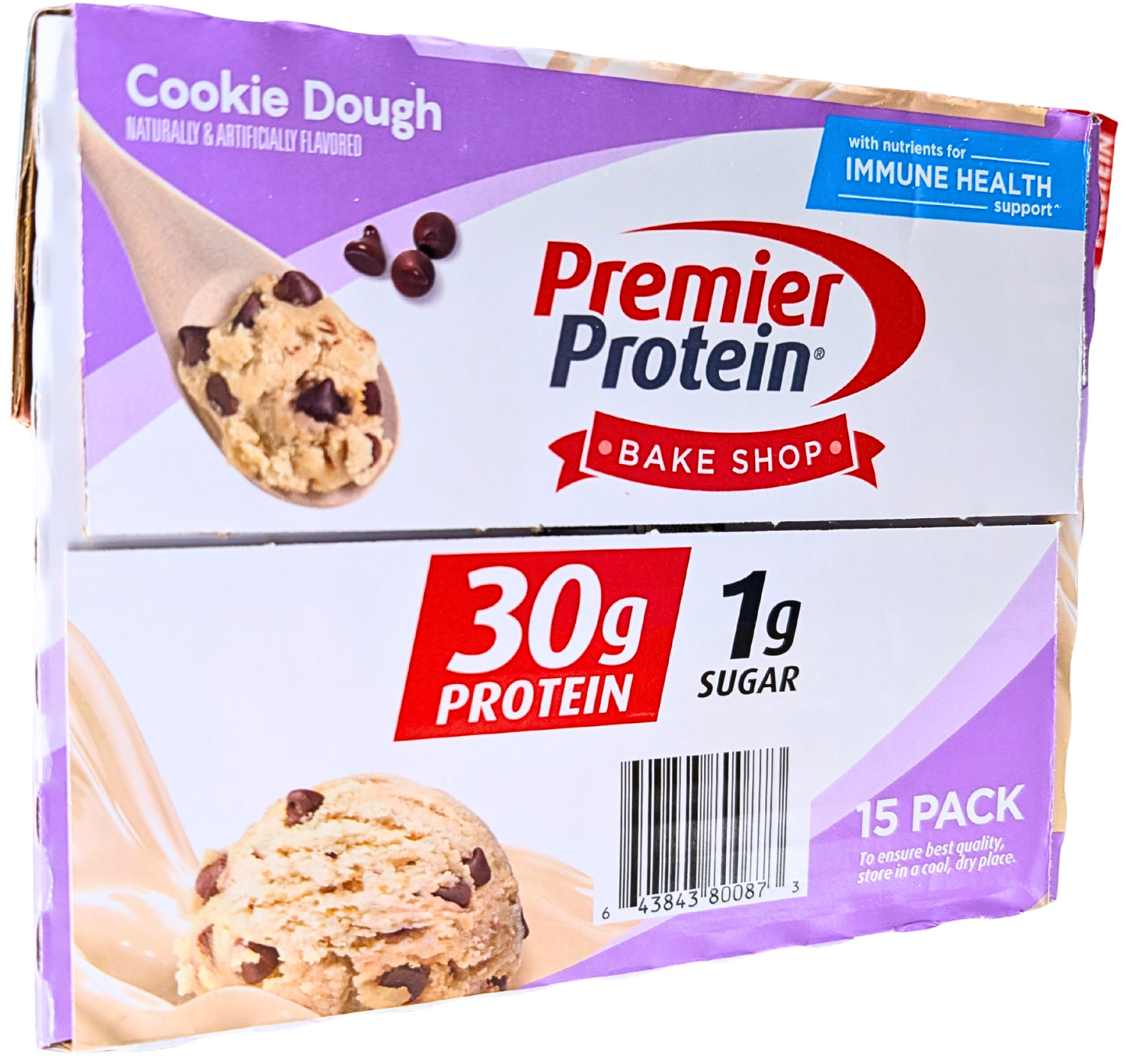 Premier Protein 30g High Protein Shake Cookie Dough 15 x 11 Fl Oz EXP 06/2026