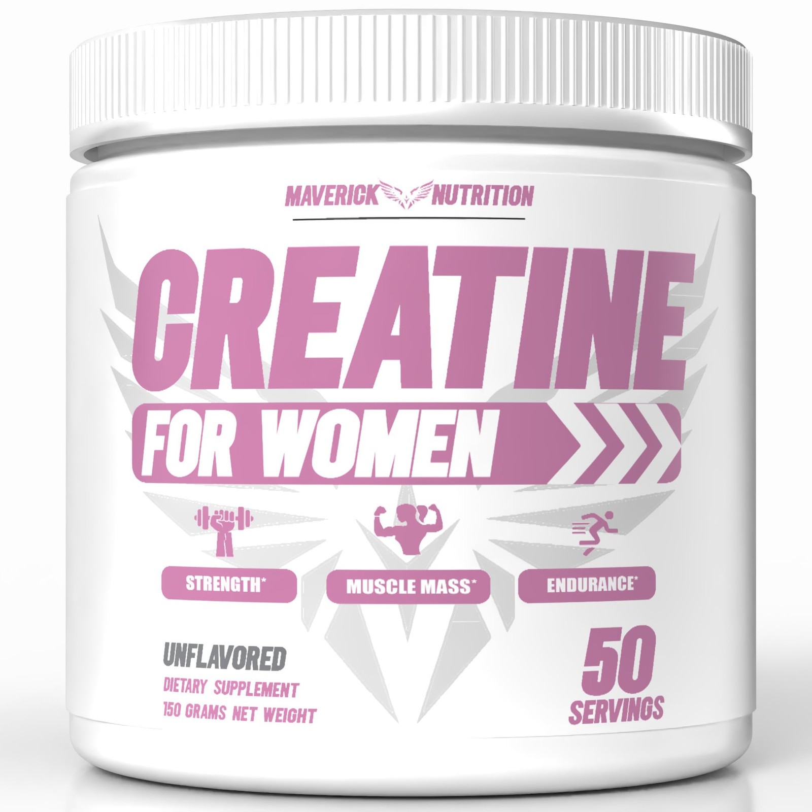 Monohidrato De Creatina Polvo Para Crecimiento Recuperacion Muscular De Mujeres