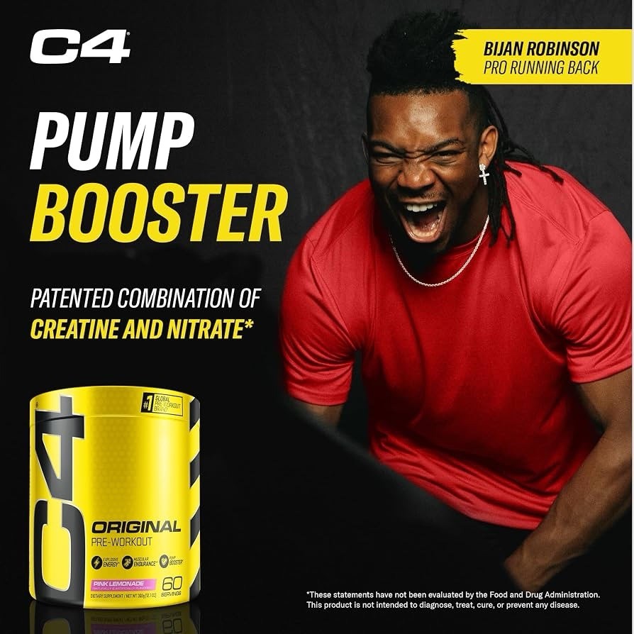 Cellucor C4 Original Pre Workout Powder Pink Lemonade 60 Servings
