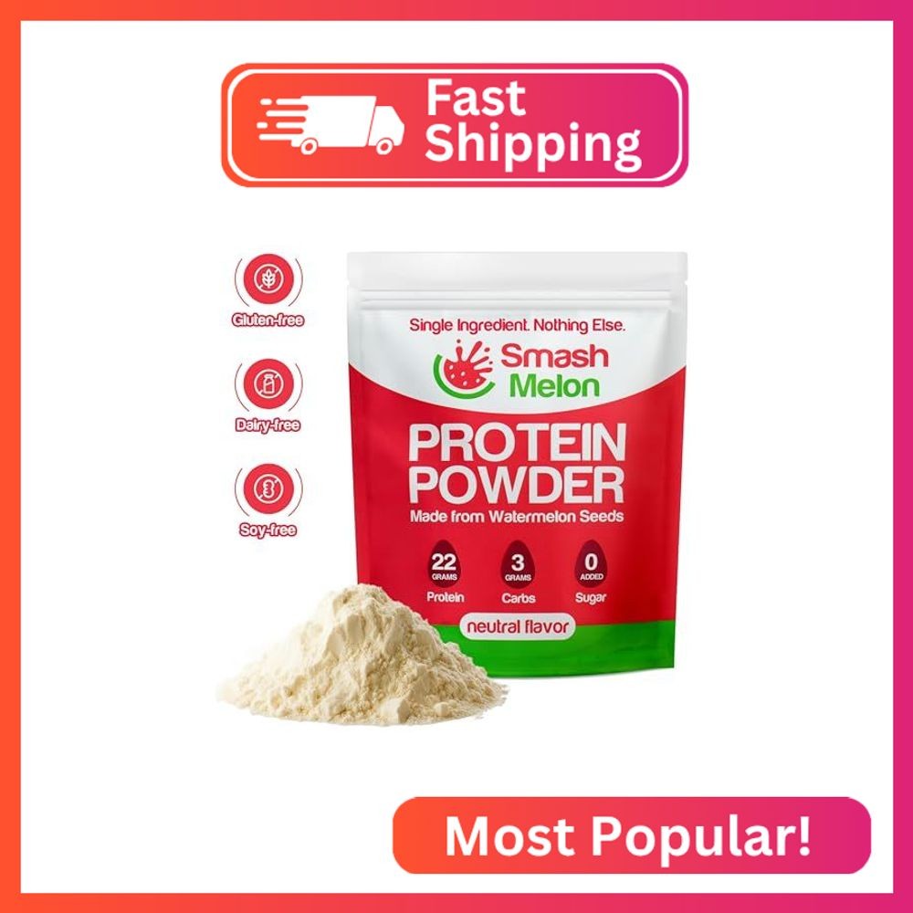 Smash Melon Watermelon Seed Protein Powder Single Serving Pack – Single Ingredie