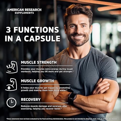 Creatine Monohydrate 5G Capsules 60 Servings Micronized