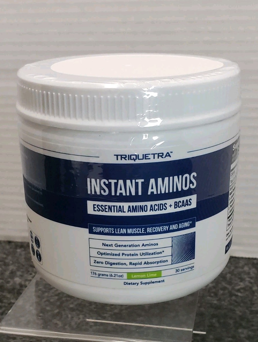Amino Acids Powder Lemon Lime EAA BCAA Rapid Absorption Muscle Recovery Aging
