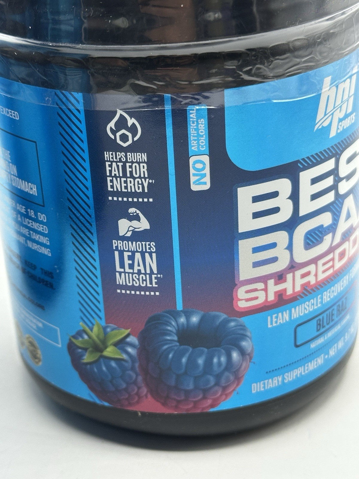 BPI Sports Best BCAA Shredded Blue Raz Muscle Recovery 9.7oz 25 Servings 5/27