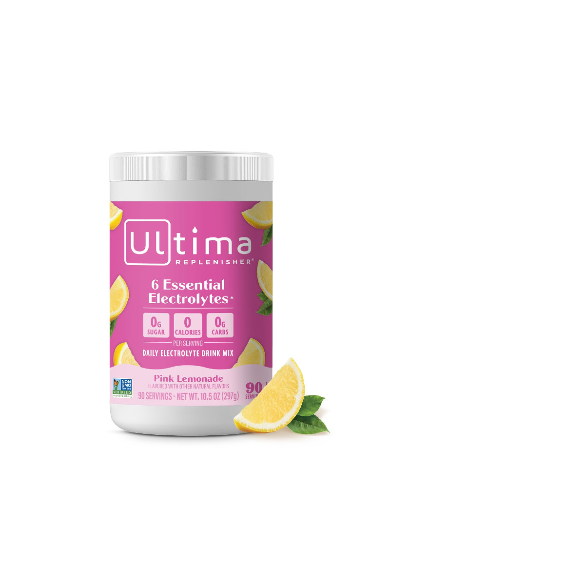 Ultima Replenisher Daily Electrolyte Powder Drink Mix Lemonade 90 Powder 6 Key