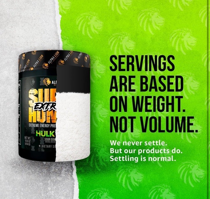 ALPHA LION SUPERHUMAN (BURN) Hulk Juice 2-IN-1 FAT BURNING PREWORKOUT NEW FLAVOR