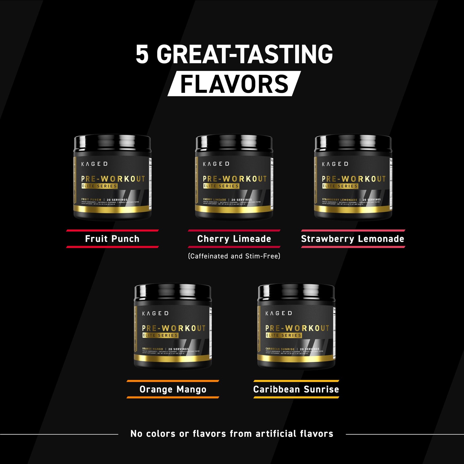 Kaged Pre Workout Elite Supplement 21 Ingredients Enhanced Energy Focus Pumps