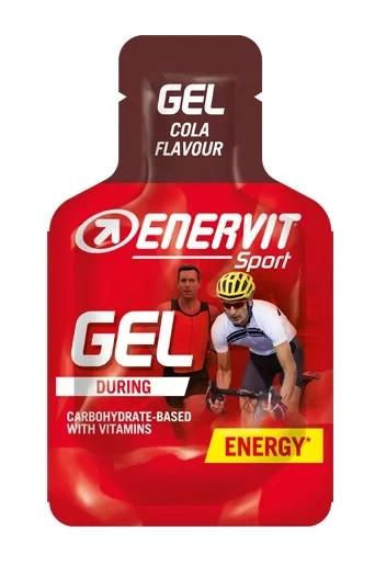 5x Enervit Sport Gel Cola 25ml Energy Gel Fast Carbs Endurance Running Cycling