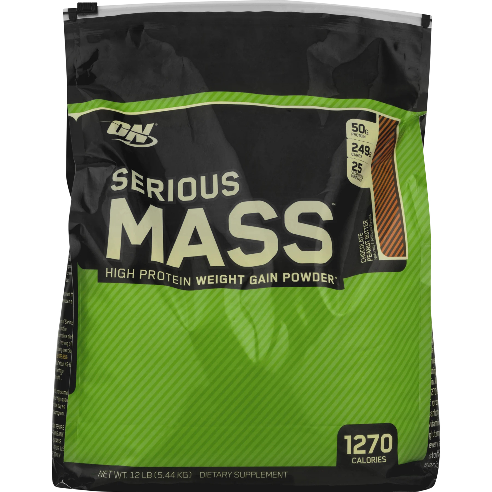 Optimum Nutrition Serious Mass Weight Gainer Protein Chocolate Peanut Butter …
