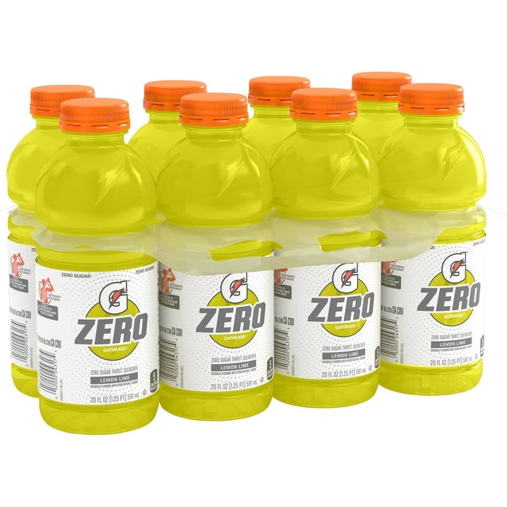 Zero Sugar Lemon Lime Sports Drink, 20 fl oz, 8 Pack Free Shipping in 2 days….