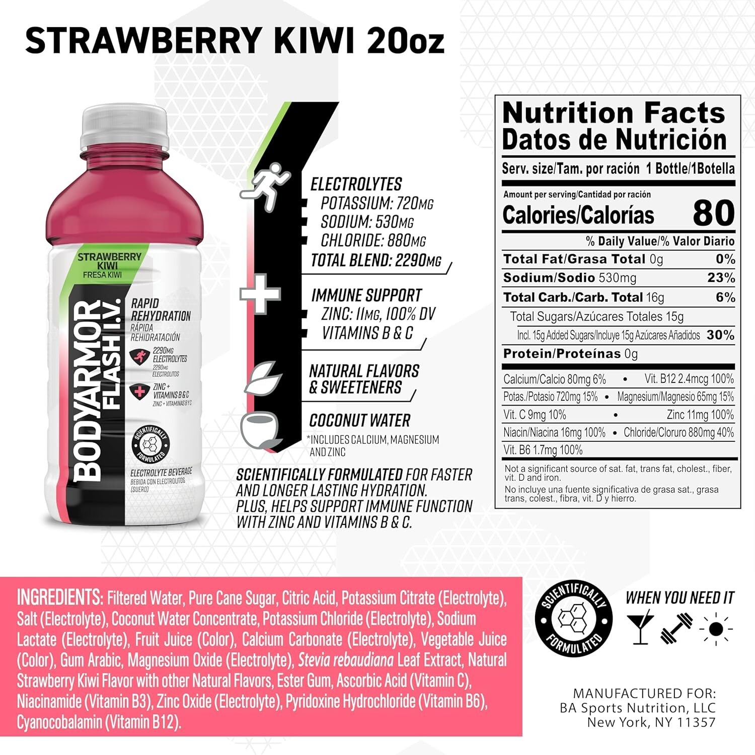 Refreshing Strawberry Kiwi Electrolyte Drink – Perfect for Post Workout Recovery