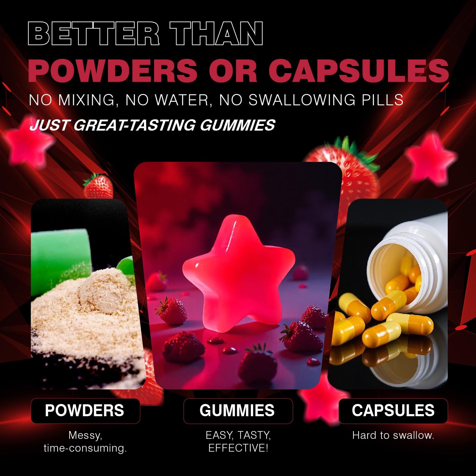 HMB and LLeucine Gummies, Chewable HMB Amino Acid and Leucine Supplement for …