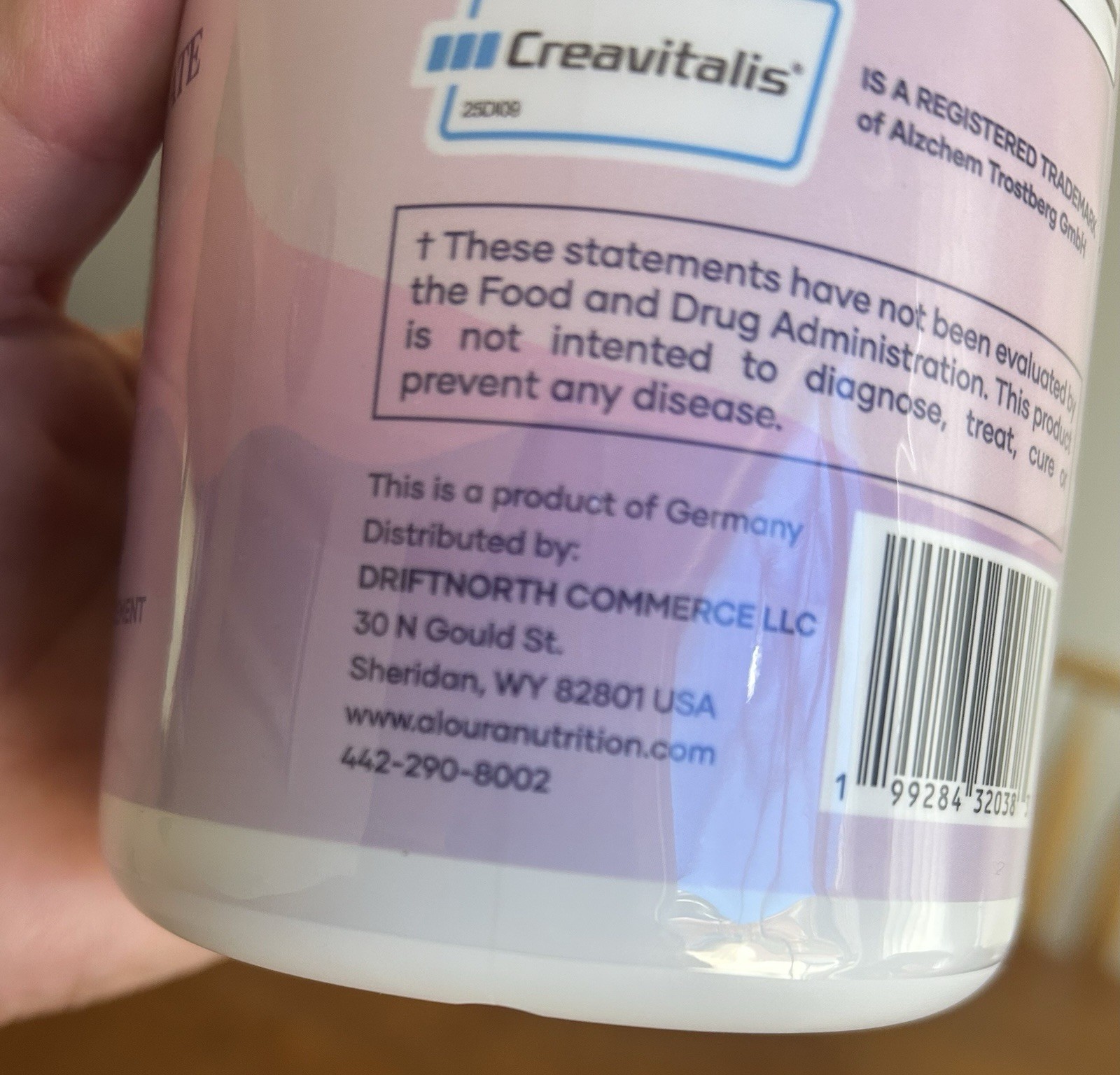 Aloura Nutrition Balance Creatine Monohydrate. New & Unopened. 5.29 OZ.