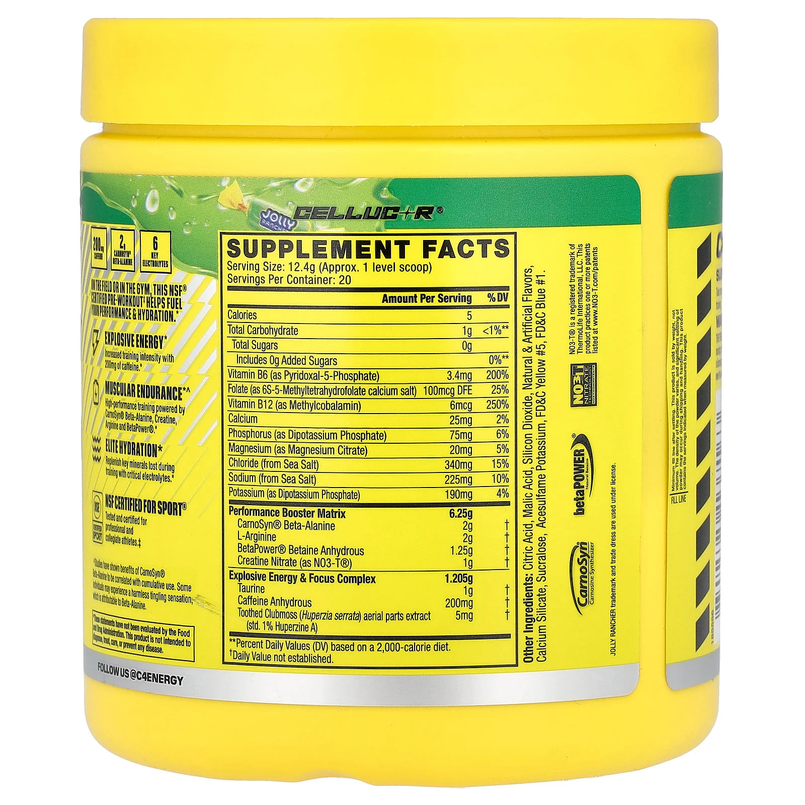 C4® Sport, Pre-Workout, Jolly Rancher Green Apple , 8.7 oz (248 g)