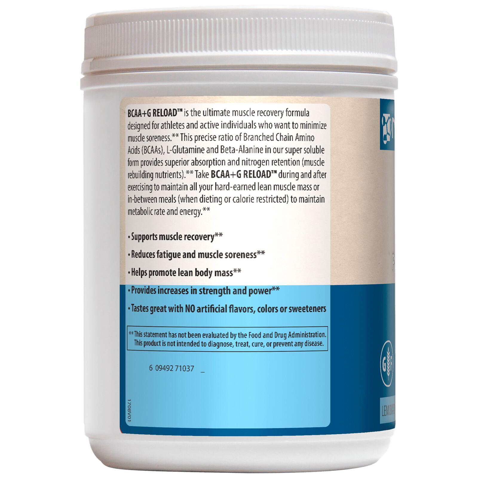 MRM Reload BCAA+G, Post-Workout Recovery Powder