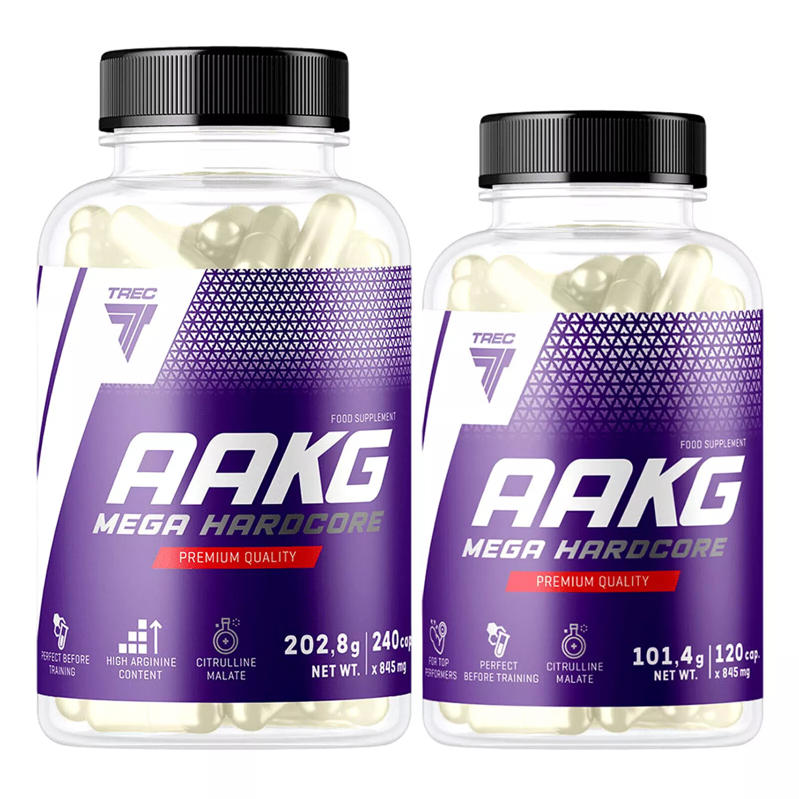 Trec Nutrition AAKG MEGA HARDCORE – Arginine & Citruline Malate – Muscle Growth