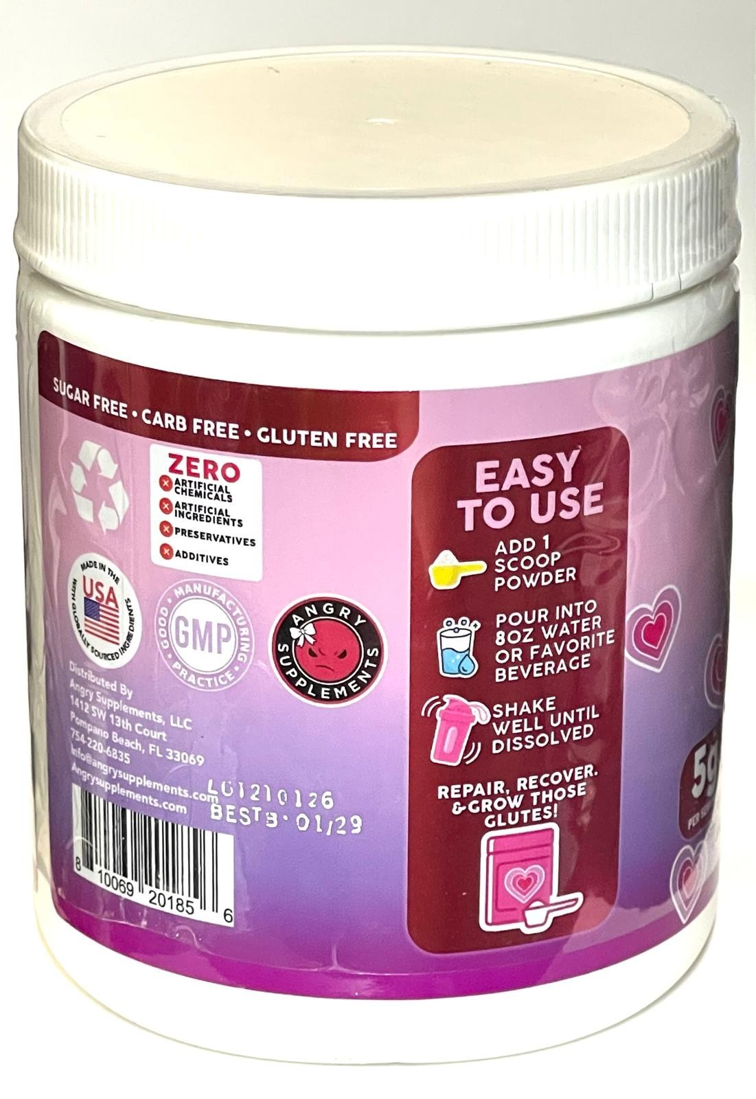 100% Creatine BETTER BODY Unflavored Drink Powder – 60 servings x 5g