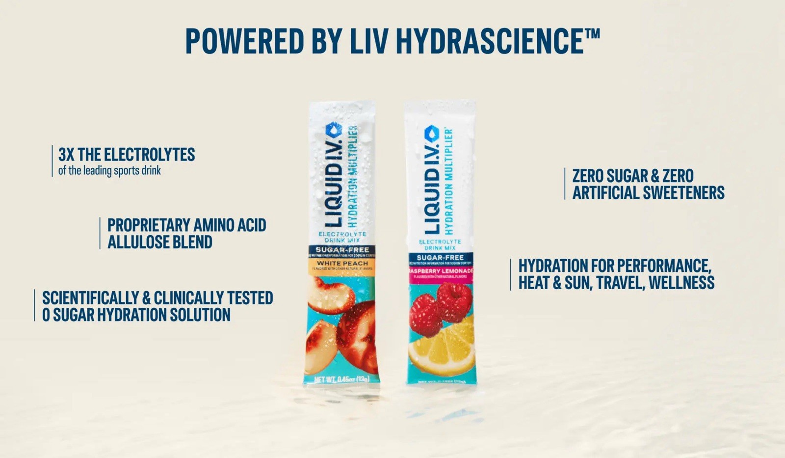 Liquid I.V. Hydration Multiplier Sugar-Free Electrolyte Mix 30 Sticks Variety