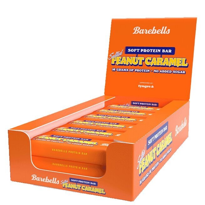 Barebells Soft Protein Bar Salted Peanut Caramel 12 Bars Barebell Bars