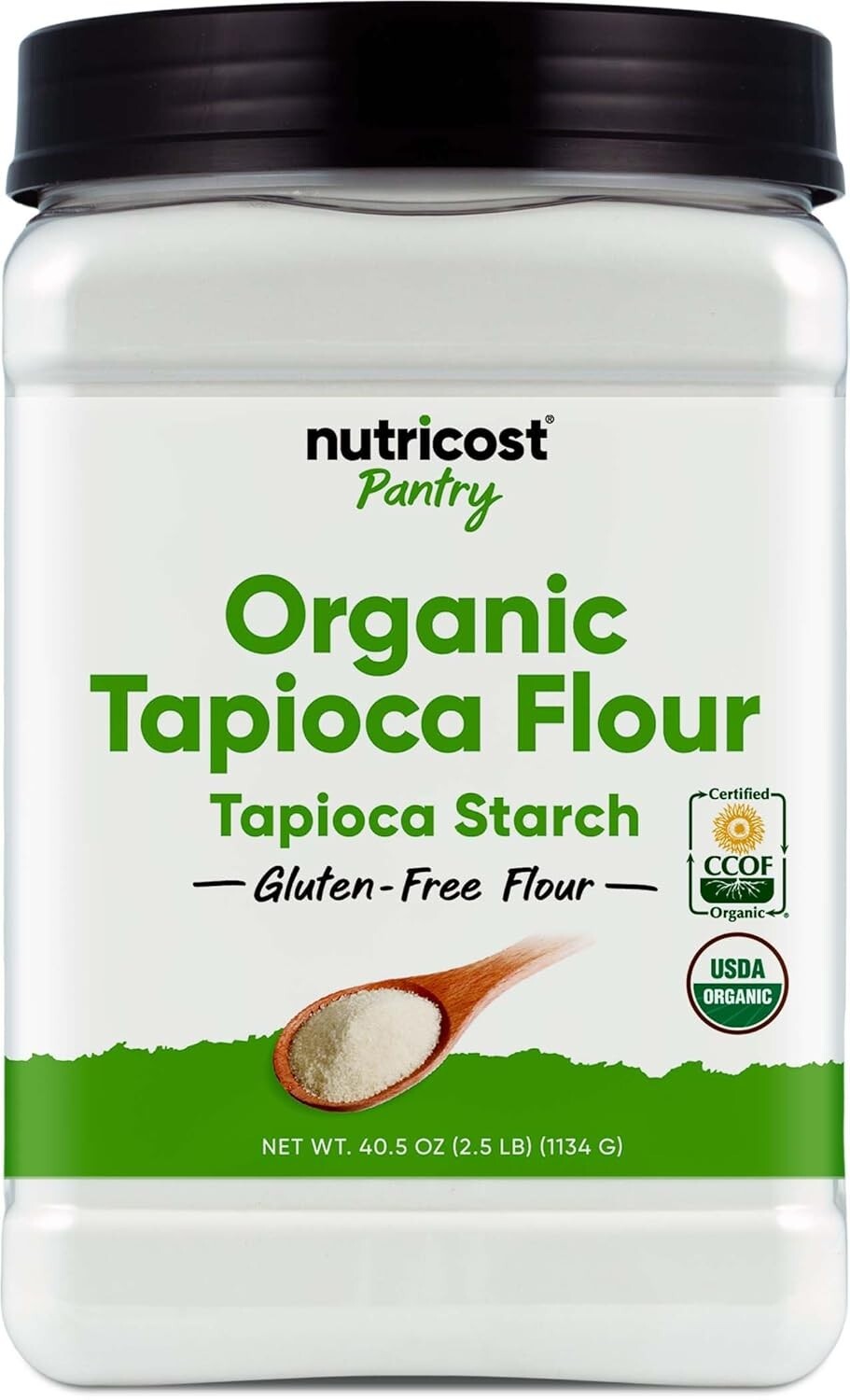 Nutricost Organic Tapioca Flour (Farinha) – Gluten & GMO Free – 2.5 LB