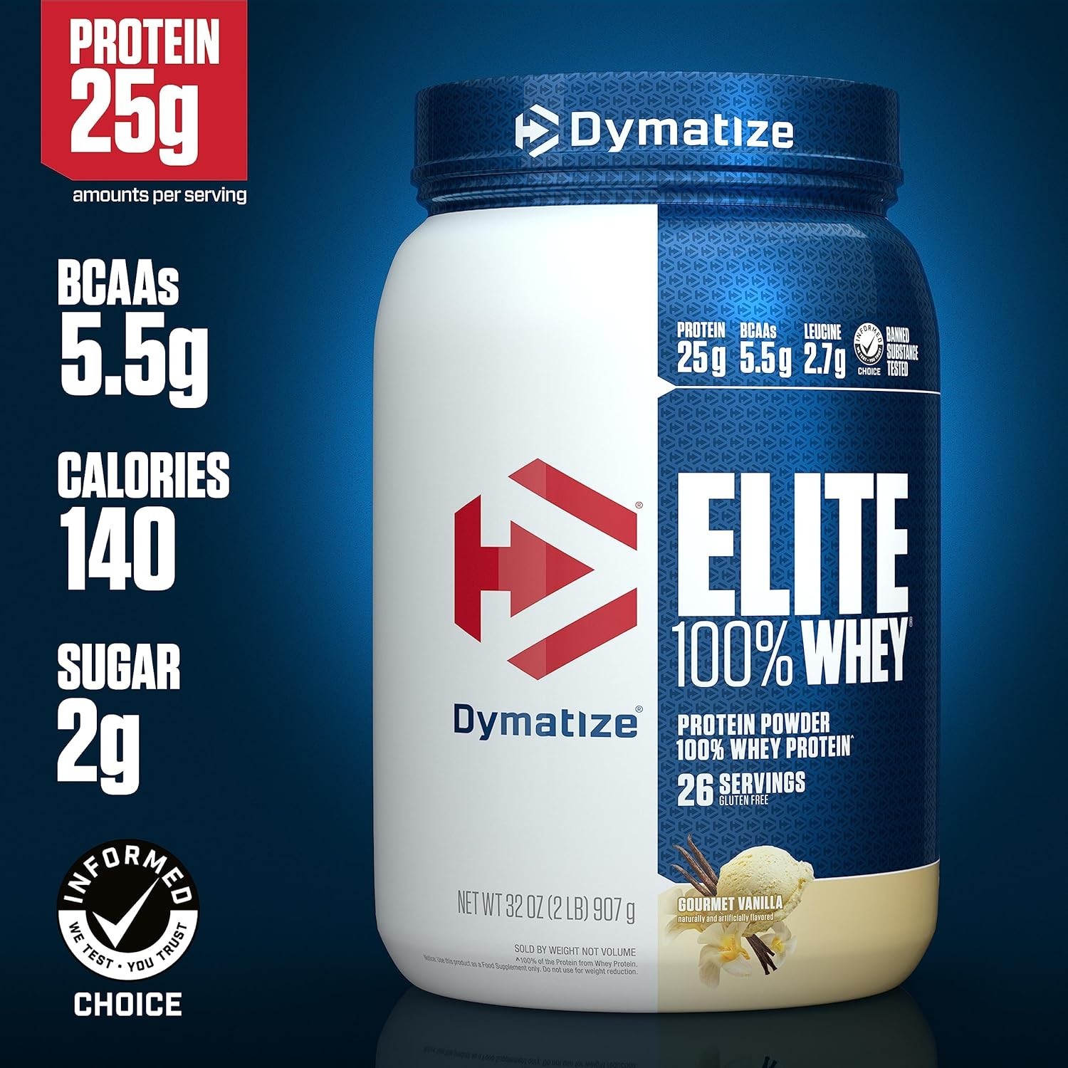 “Proteina en polvo 100 % aislada de suero para el crecimiento muscular 2 Pound