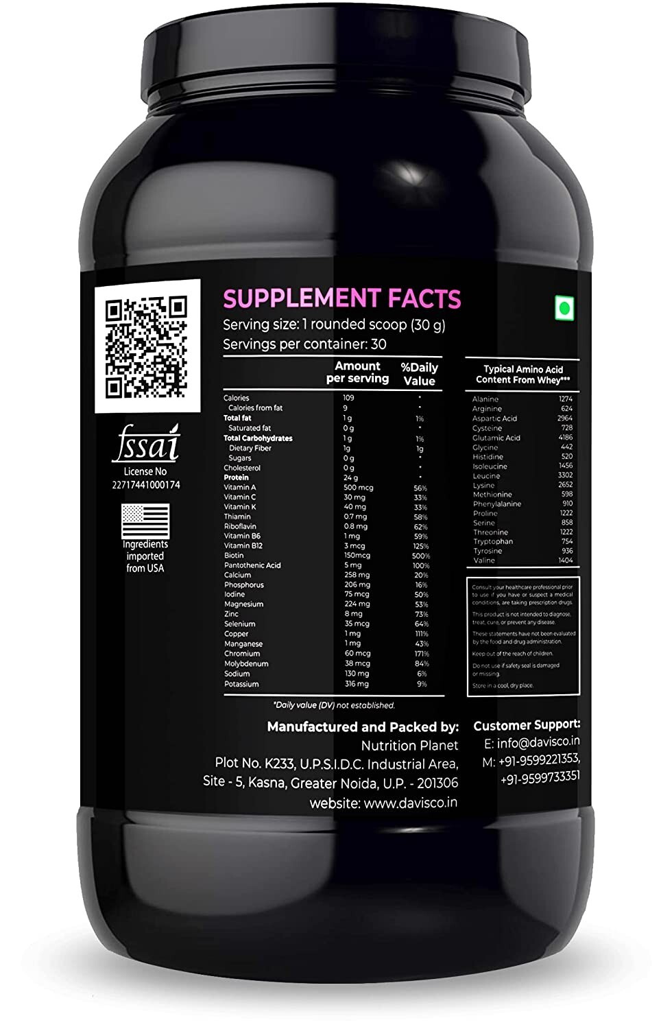 Nutrition Planet She Whey With Added DigeZyme Strawberry Smoothie Flavour 907Gm