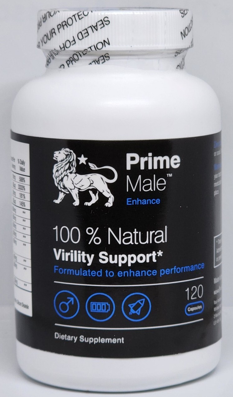 Prime Male Enhance Male Enhancement Supplement 120 Capsules New Exp. 04/26