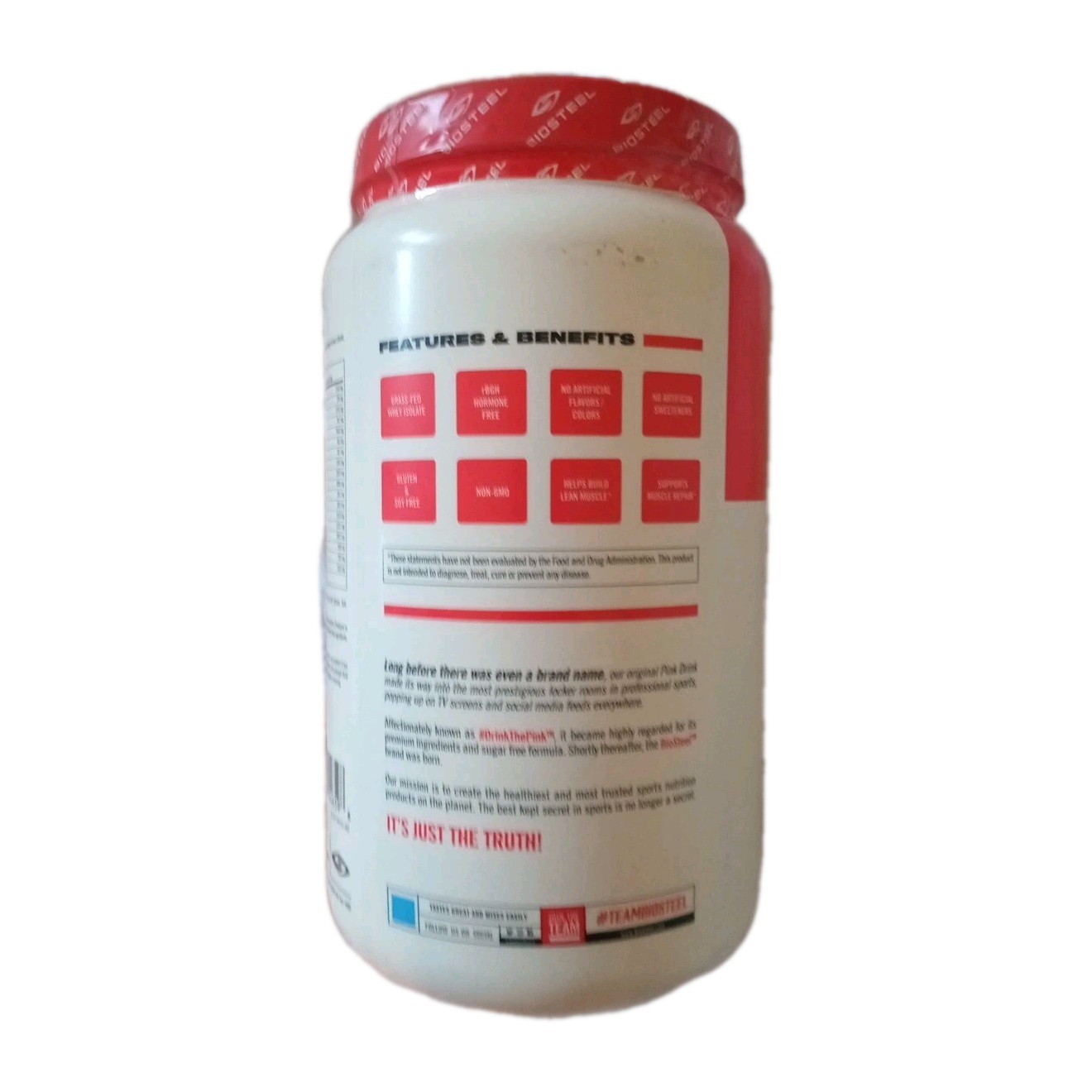Biosteel Whey Protein Isolate 28 Gm Protein Per Serv Vanilla 24 Serv 28.8 Oz