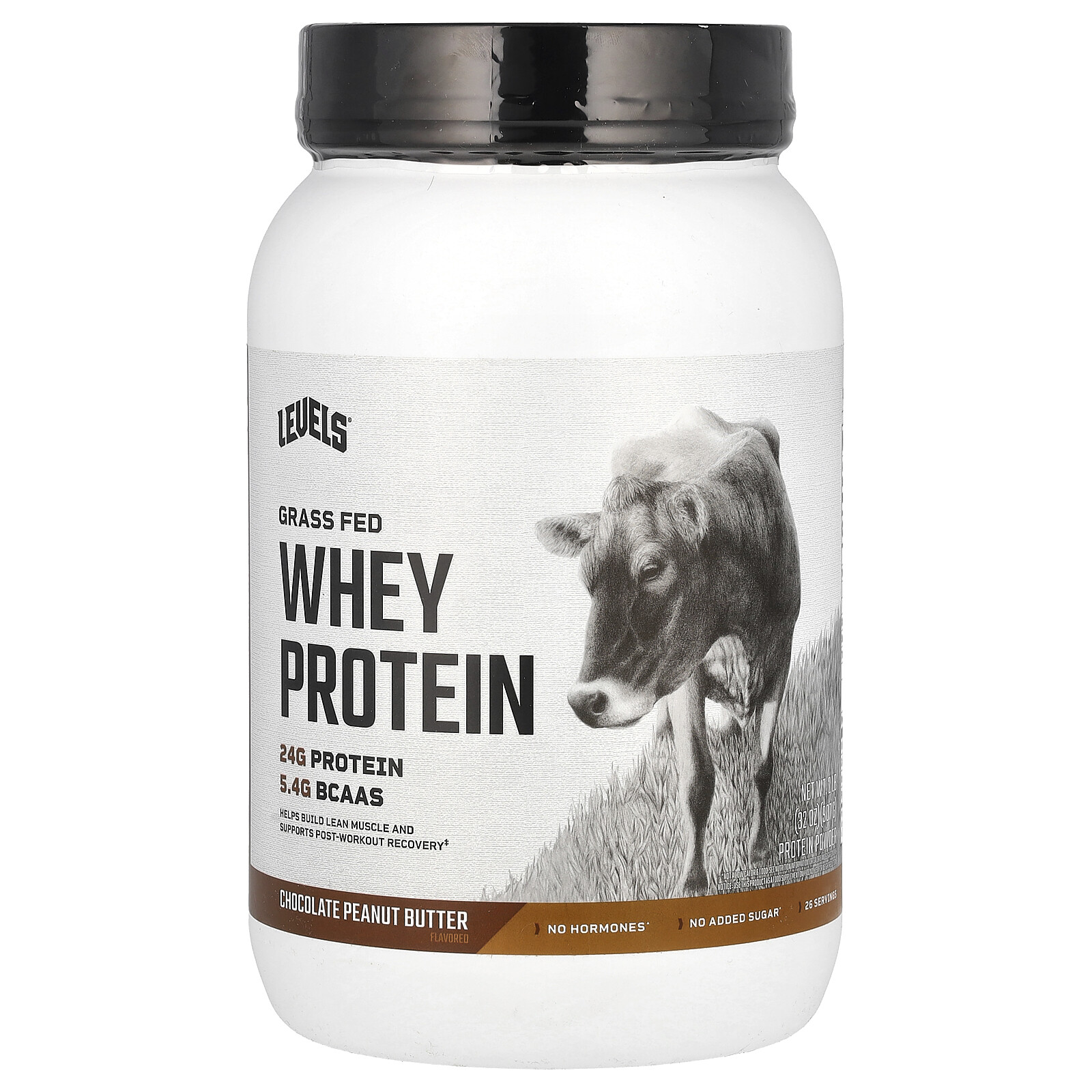 Grass Fed Whey Protein Powder, Chocolate Peanut Butter, 2 lb (907 g)