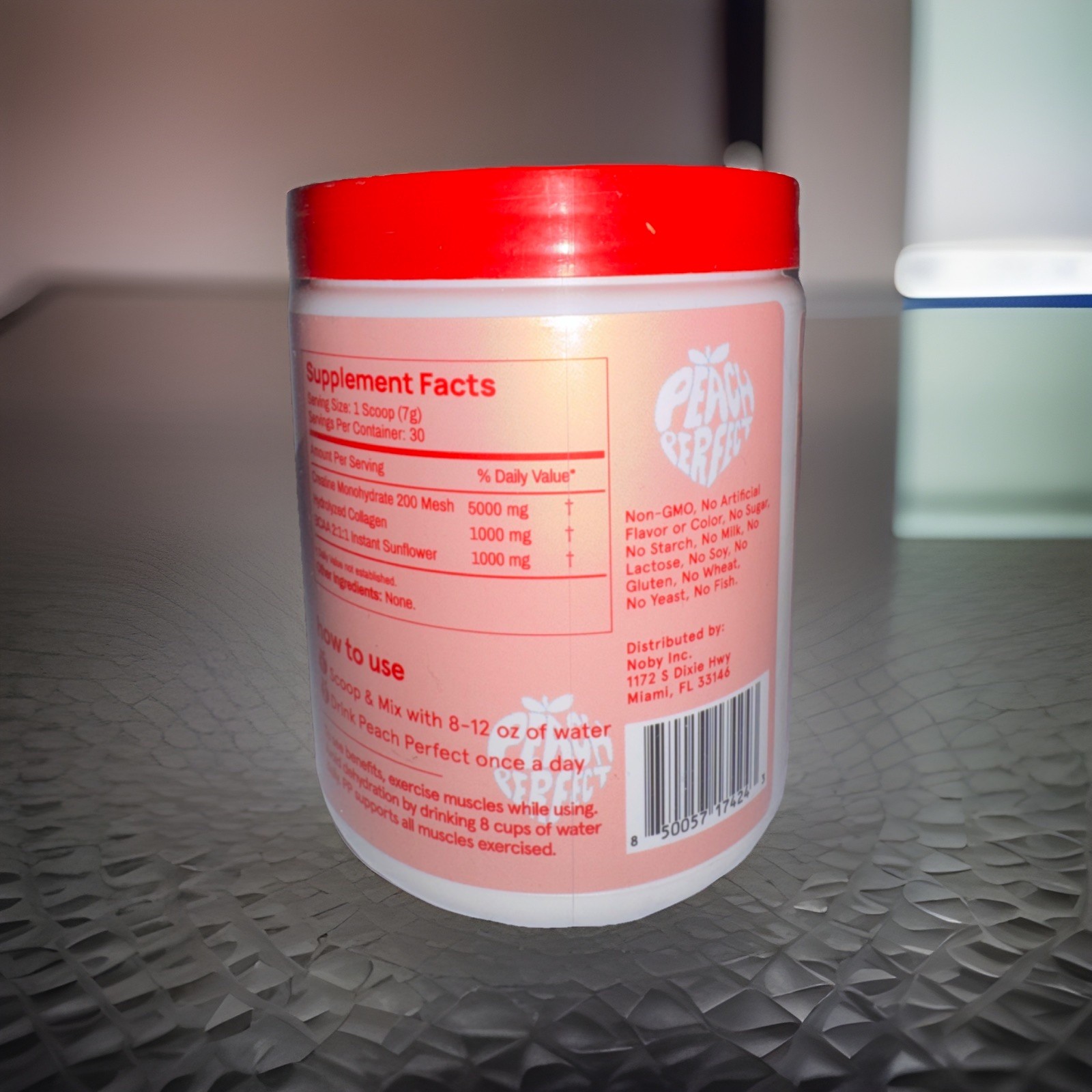 🍑Peach Perfect Creatine Collagen BCAA Unflavored Powder 30 Servings