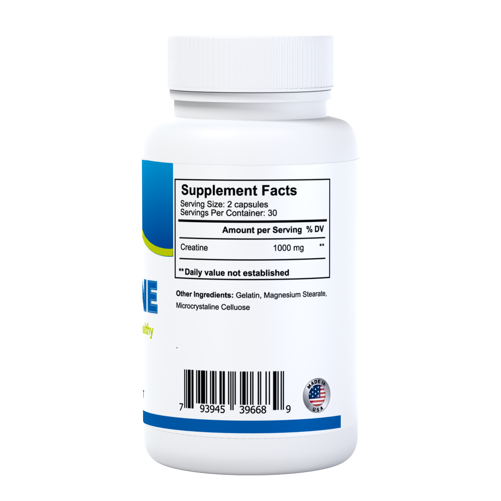CREATINE – Pre Workout – Muscle Supplement – Cognitive and Immune Support – 60